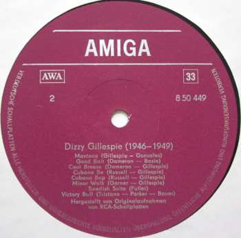 LP Dizzy Gillespie And His Orchestra: Dizzy Gillespie (1946-1949)