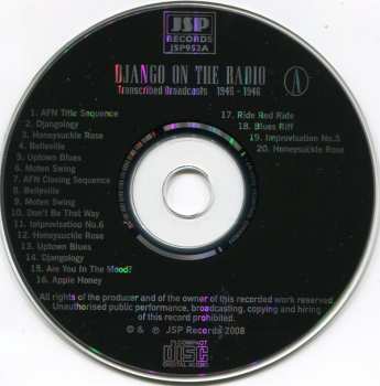 5CD/Set di cofanetti Django Reinhardt: Django On The Radio (Transcribed Broadcasts From The Greatest Jazz Guitarist Of His Era)