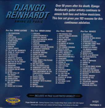 4CD/Set di cofanetti Django Reinhardt: Swing De Paris