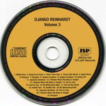 5CD/Set di cofanetti Django Reinhardt: The Classic Early Recordings In Chronological Order