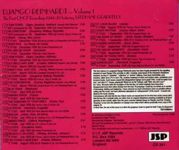 5CD/Set di cofanetti Django Reinhardt: The Classic Early Recordings In Chronological Order