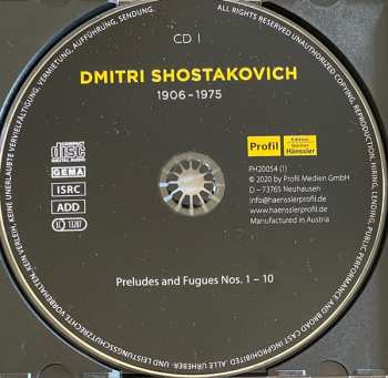 5CD/Set di cofanetti Dmitri Shostakovich: 24 Preludes And Fugues For Piano, Op. 87