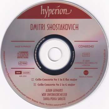 CD Dmitri Shostakovich: Cello Concertos