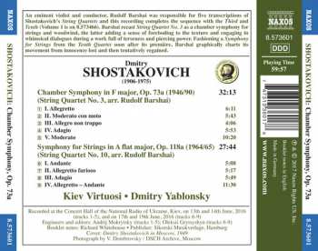 CD Dmitri Shostakovich: Chamber Symphony, Op. 73a