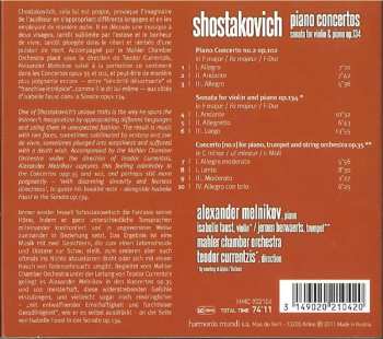 CD Dmitri Shostakovich: Piano Concertos, Sonata For Violin & Piano Op. 134