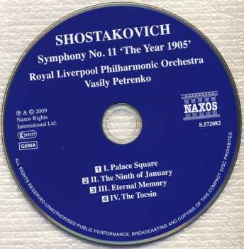 CD Dmitri Shostakovich: Symphony No. 11 'The Year 1905'