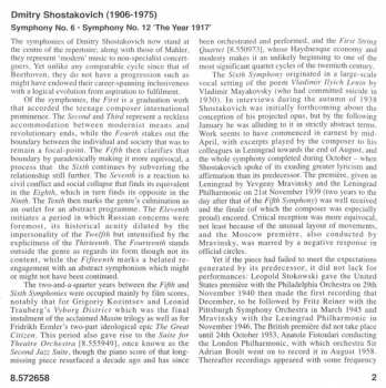 CD Dmitri Shostakovich: Symphony No. 6 / Symphony No. 12 'The Year 1917'