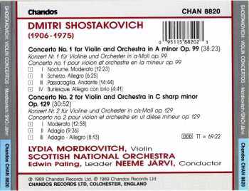 CD Dmitri Shostakovich: Violin Concertos No 1 Op.99 · No 2 Op.129