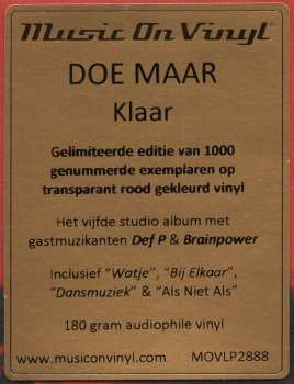 2LP Doe Maar: Klaar LTD | NUM | CLR