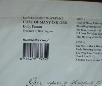 LP Dolly Parton: Coat Of Many Colors