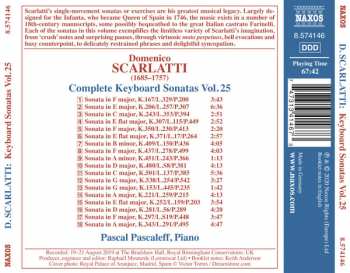 CD Domenico Scarlatti: Complete Keyboard Sonatas Vol. 25
