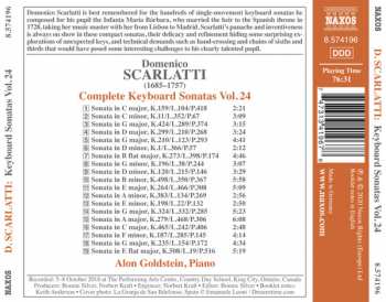 CD Domenico Scarlatti: Keyboard Sonatas Vol. 24