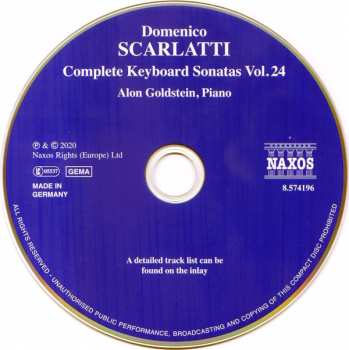 CD Domenico Scarlatti: Keyboard Sonatas Vol. 24