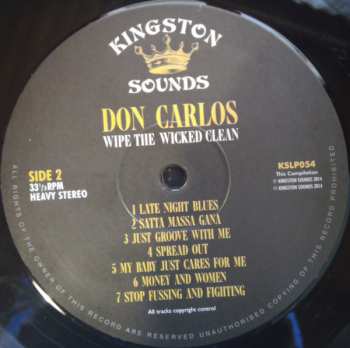 LP Don Carlos: Wipe The Wicked Clean