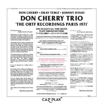 LP Okay Temiz: Live in Paris 1971 (The ORTF Recordings)