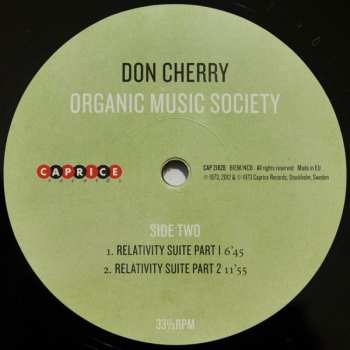 2LP Don Cherry: Organic Music Society