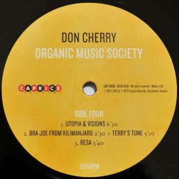 2LP Don Cherry: Organic Music Society