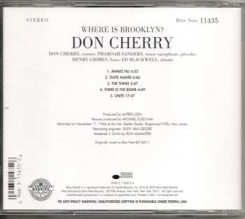 CD Don Cherry: Where Is Brooklyn?