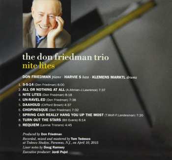 CD Don Friedman Trio: Nite Lites