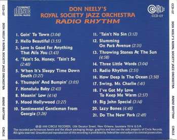 CD Don Neely's Royal Society Jazz Orchestra: Radio Rhythm