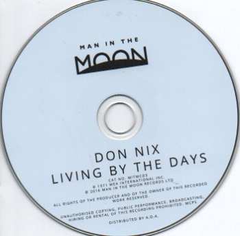 CD Don Nix: Living By The Days