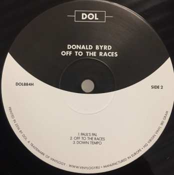 LP Donald Byrd: Off To The Races