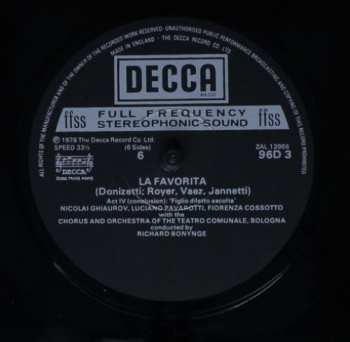 3LP/Set di cofanetti Ileana Cotrubas: La Favorita