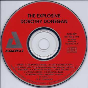 CD Dorothy Donegan: The Explosive Dorothy Donegan