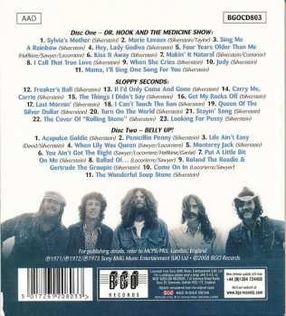2CD Dr. Hook & The Medicine Show: Dr Hook / Sloppy Seconds / Belly Up