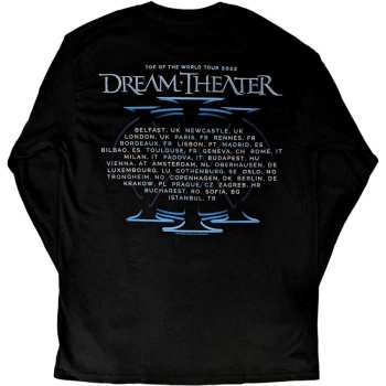 Merce Dream Theater: Dream Theater Unisex Long Sleeve T-shirt: Band Photo Totw Tour 2022 (back Print & Ex-tour) (small) S