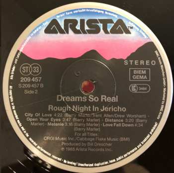 LP Dreams So Real: Rough Night In Jericho