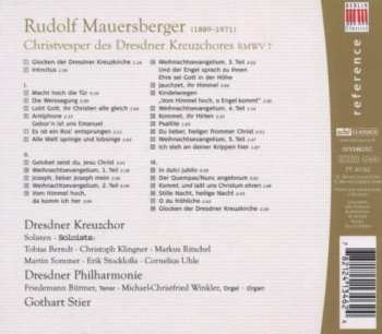 CD Dresdner Philharmonie: Christvesper Des Dresdner Kreuzchores (Christmas Eve Service With The Dresden Kreuzchor)