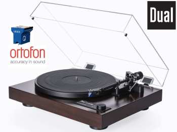 Audiotechnica DUAL CS 618Q High End Ořech + Ortofon 2M QUINTET BLUE (MM)