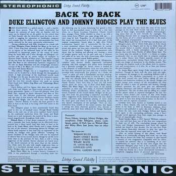 LP Duke Ellington: Back To Back (Duke Ellington And Johnny Hodges Play The Blues)