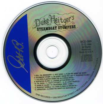 CD Duke Heitger's Steamboat Stompers: Duke Heitger's Steamboat Stompers