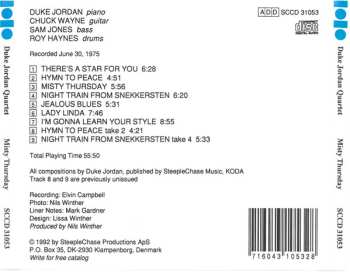 CD Duke Jordan Quartet: Misty Thursday