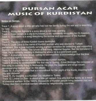 CD Dursan Acar: Music Of Kurdistan