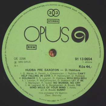 LP Dušan Húščava: Hudba Pre Saxofón = Music For Saxophone