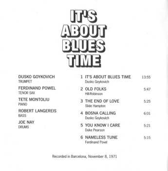 CD Dusko Goykovich: It's About Blues Time