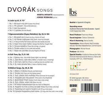CD Antonín Dvořák: Songs