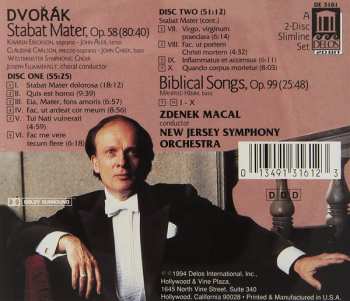 2CD Antonín Dvořák: Dvořák: Stabat Mater / Biblical Songs
