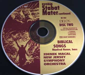 2CD Antonín Dvořák: Dvořák: Stabat Mater / Biblical Songs