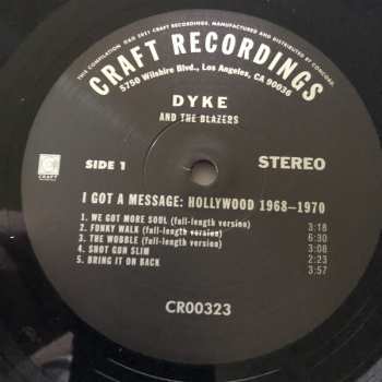 2LP Dyke & The Blazers: I Got A Message: Hollywood 1968-1970