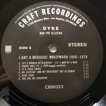 2LP Dyke & The Blazers: I Got A Message: Hollywood 1968-1970
