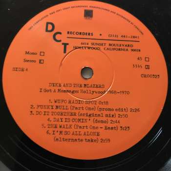2LP Dyke & The Blazers: I Got A Message: Hollywood 1968-1970