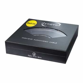 Audiotechnica Dynavox Black Line Stereo-Cinchkabel 0,6m
