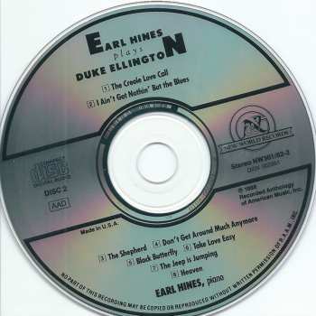 2CD Earl Hines: Earl Hines Plays Duke Ellington