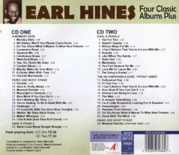 2CD Earl Hines: Four Classic Albums Plus: A Monday Date / Paris One Night Stand / Earl's Pearls / The Incomparable Earl "Fatha" Hines