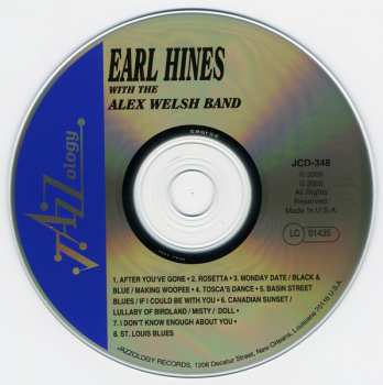 CD Alex Welsh & His Band: Earl Hines With The Alex Welsh Band