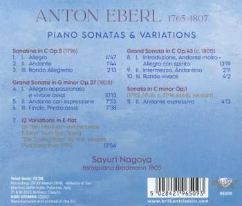 CD Anton Eberl: Piano Sonatas & Variations